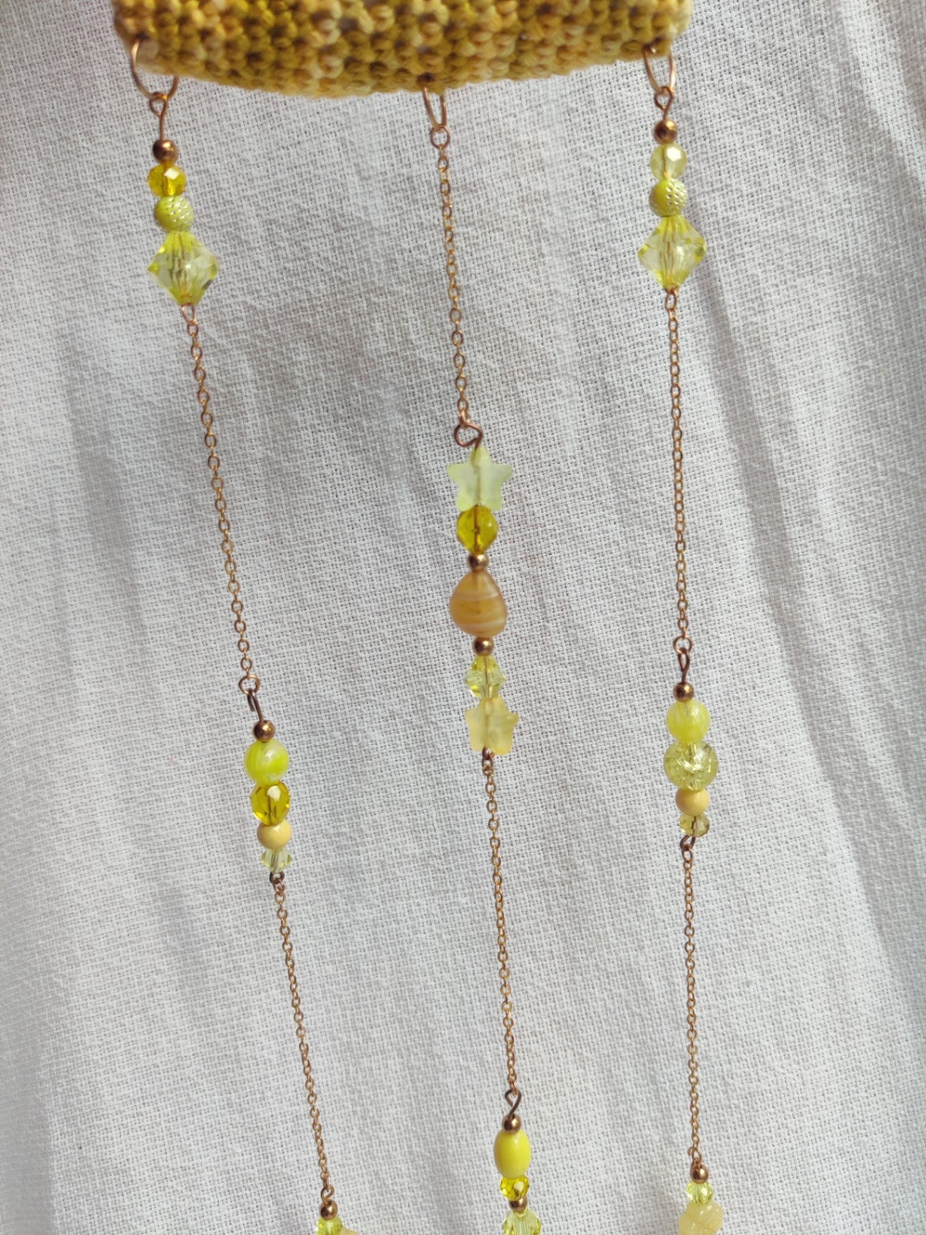 Yellow cloud suncatcher 