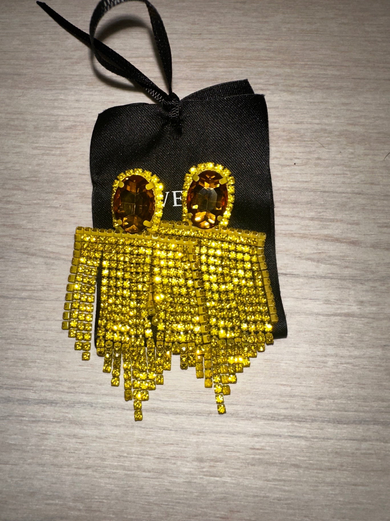 Yellow chandelier