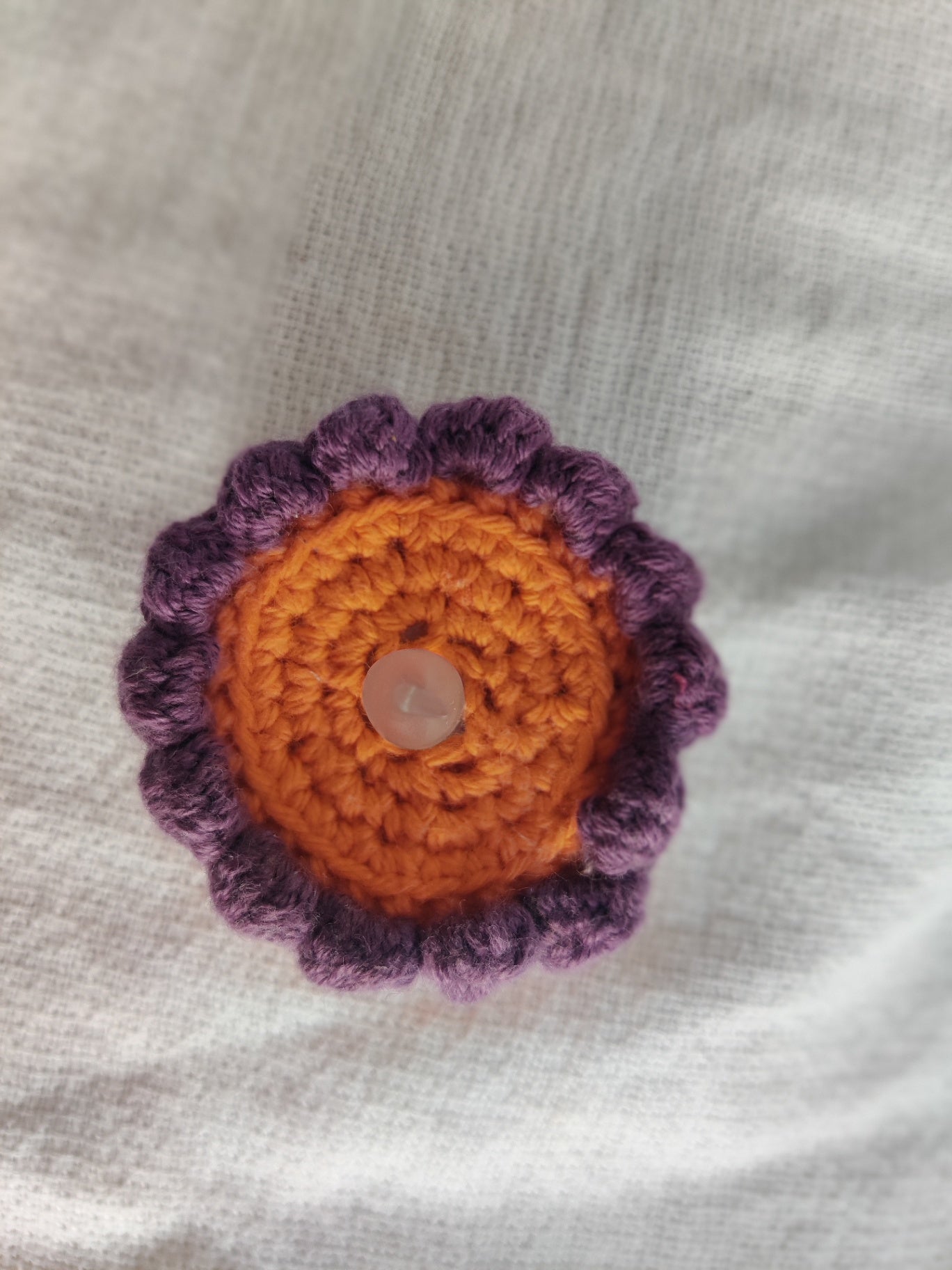 Crochet tealight cake, cute decorative miniature