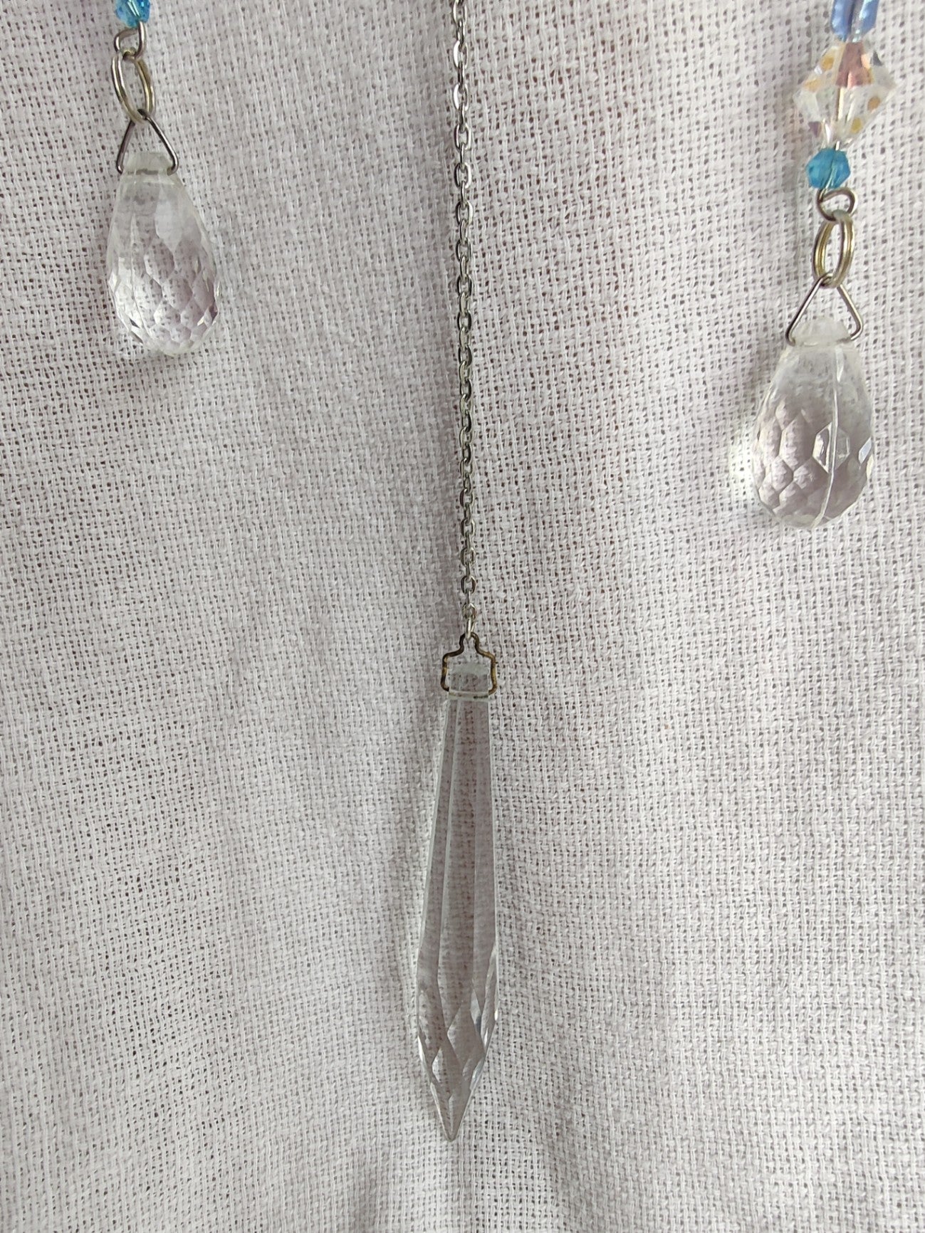Crochet cloud suncatcher 