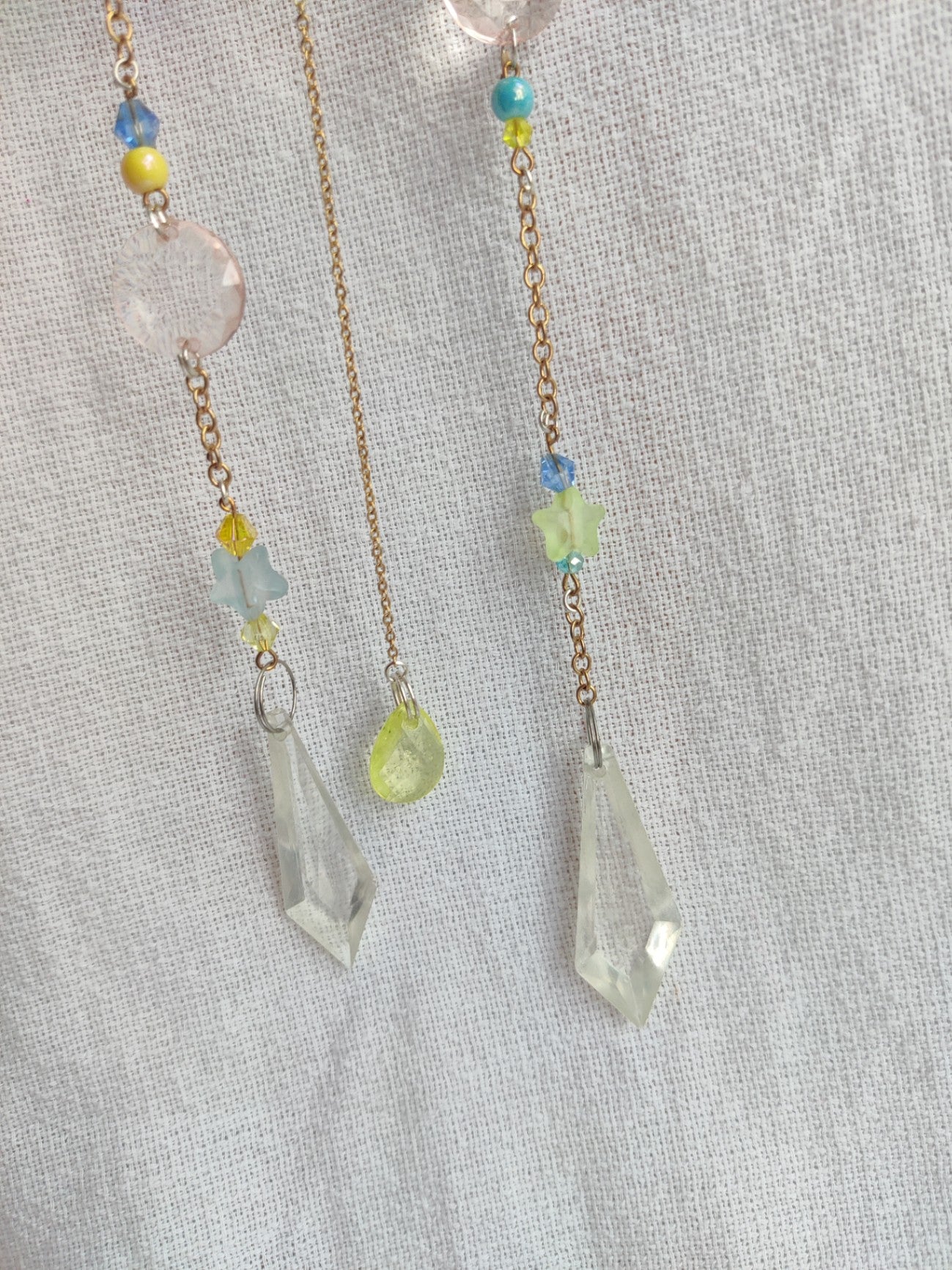 Crochet cloud suncatcher