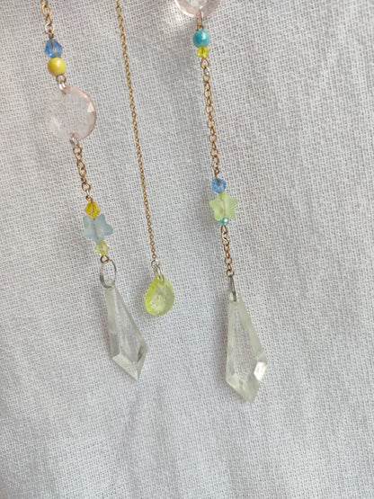Crochet cloud suncatcher
