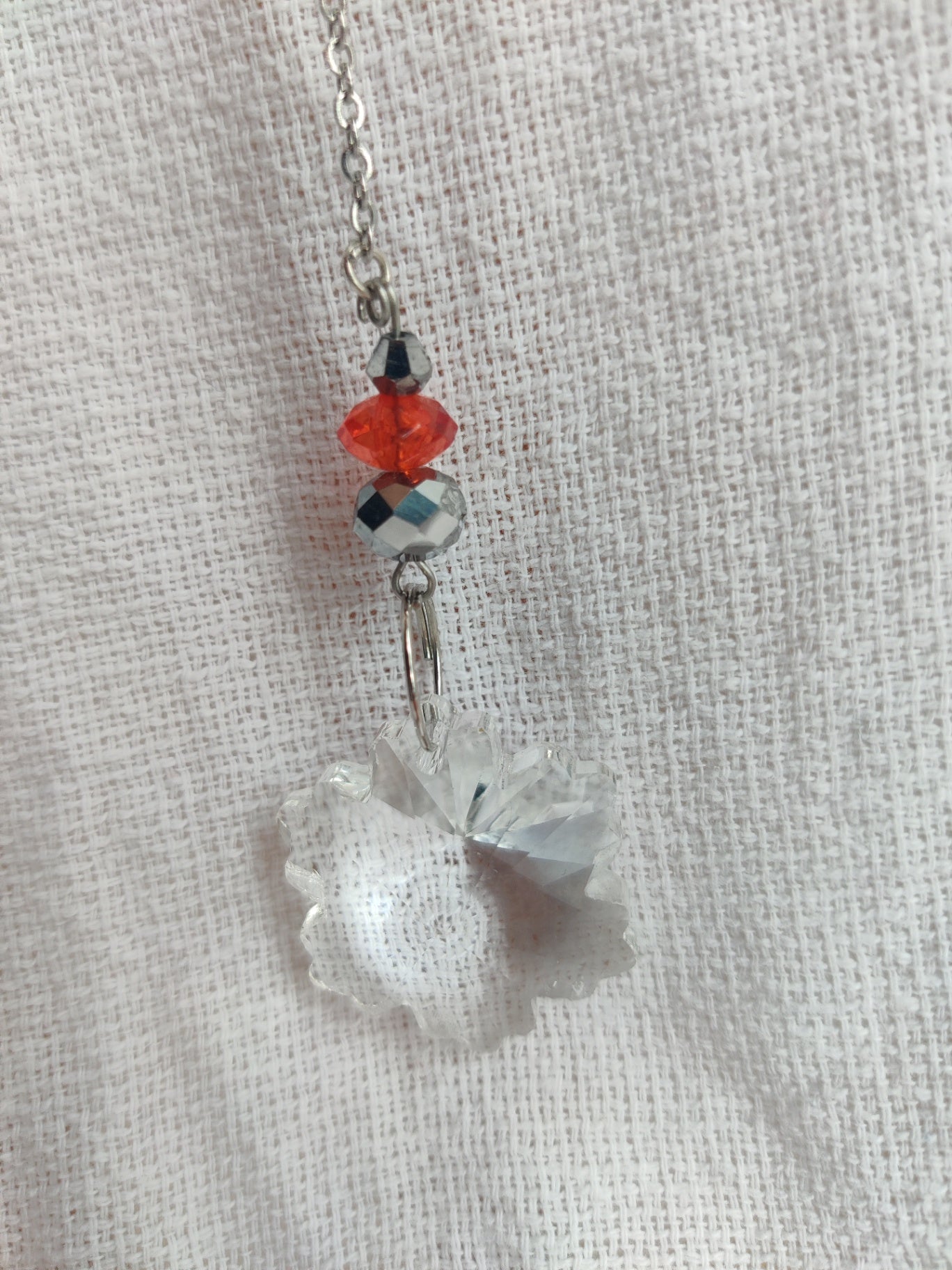 Crochet cloud suncatcher