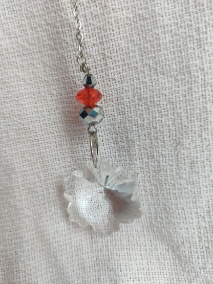 Crochet cloud suncatcher