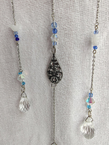 Crochet cloud suncatcher 