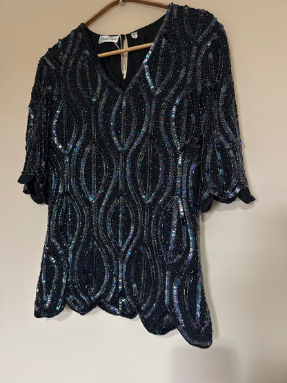 Vintage Frank Usher Sequin Top