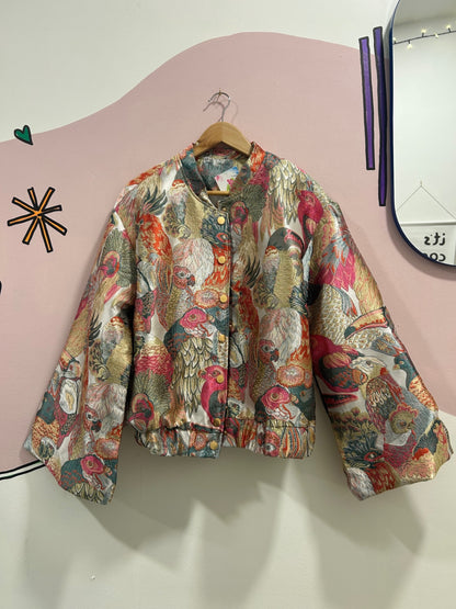 Parrot Kimono Bomber Jacket