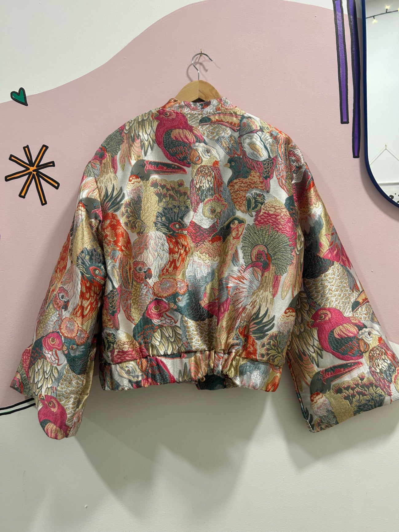 Parrot Kimono Bomber Jacket