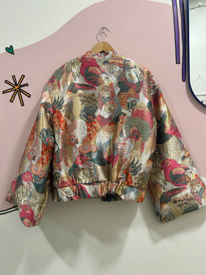 Parrot Kimono Bomber Jacket