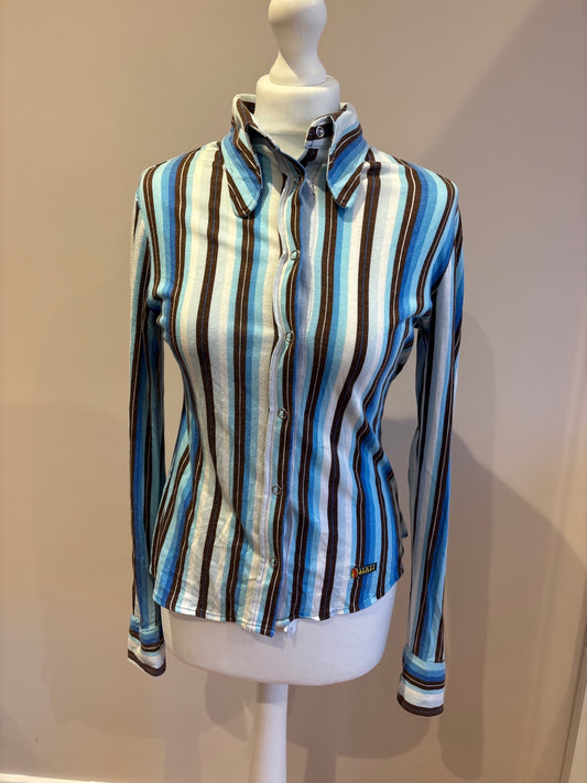 Tripped long sleeve shirt