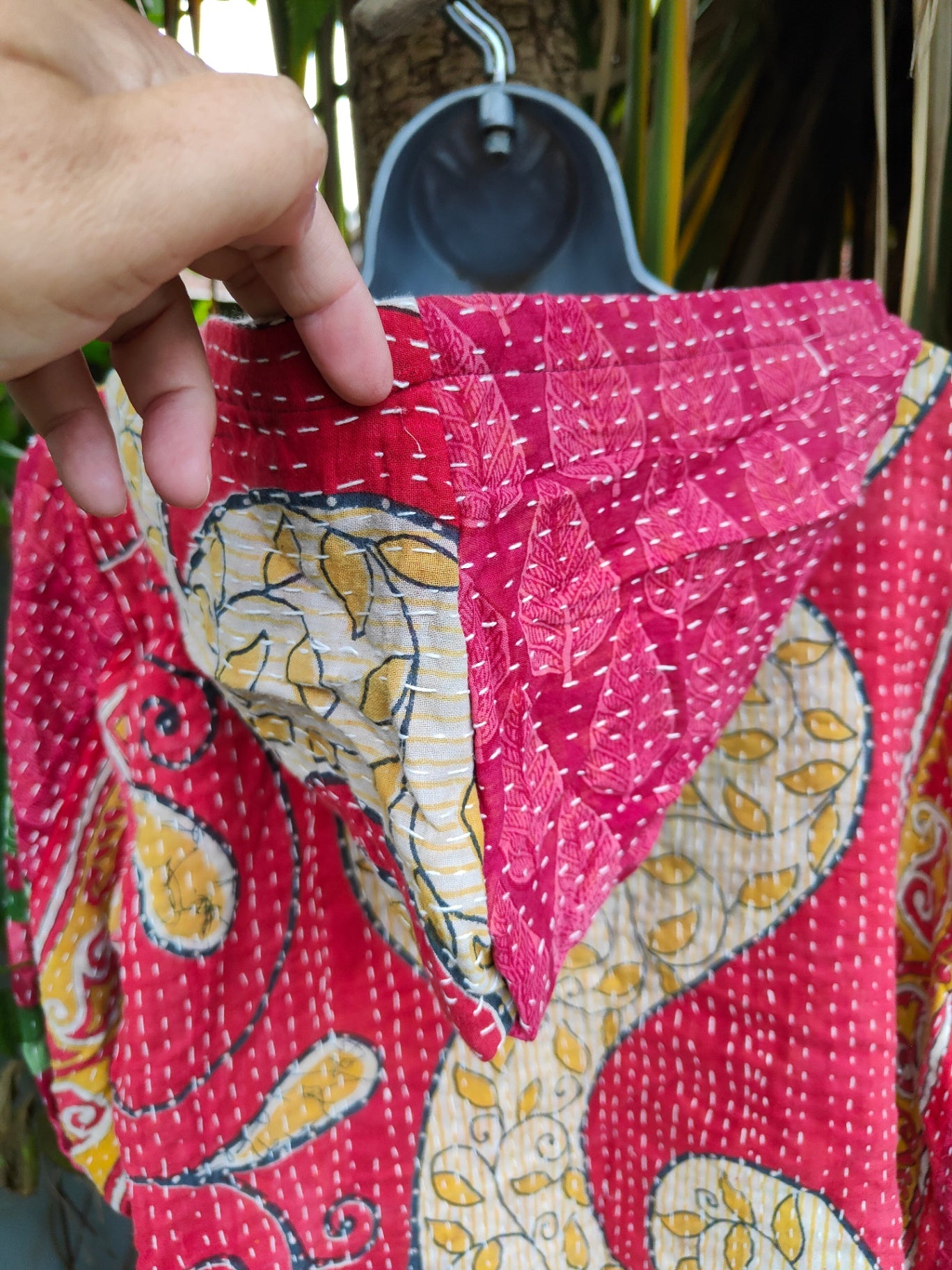 Kantha Festie Hoodie  6-14 Red pattern