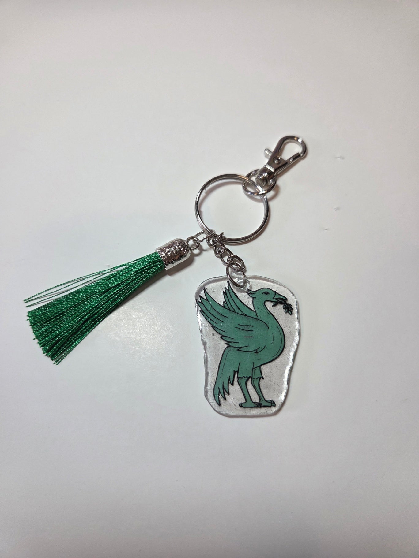 Handmade Liverbird keyring 