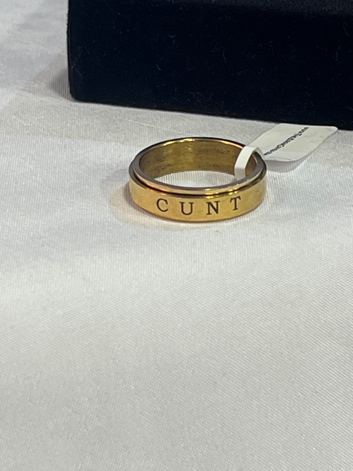C*UNT Spinner Ring Gold– Size 8 Stainless Steel