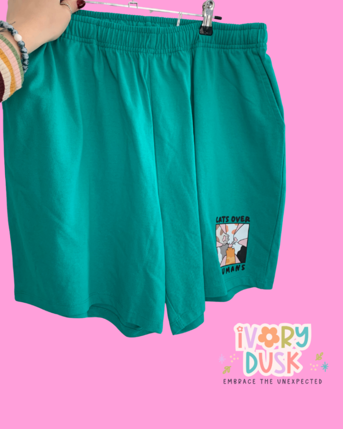 Cats over humans shorts 