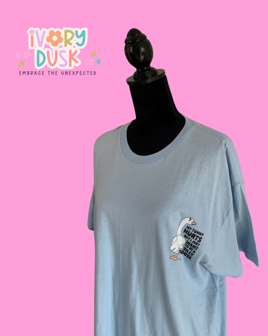 Silly goose light blue tshirt