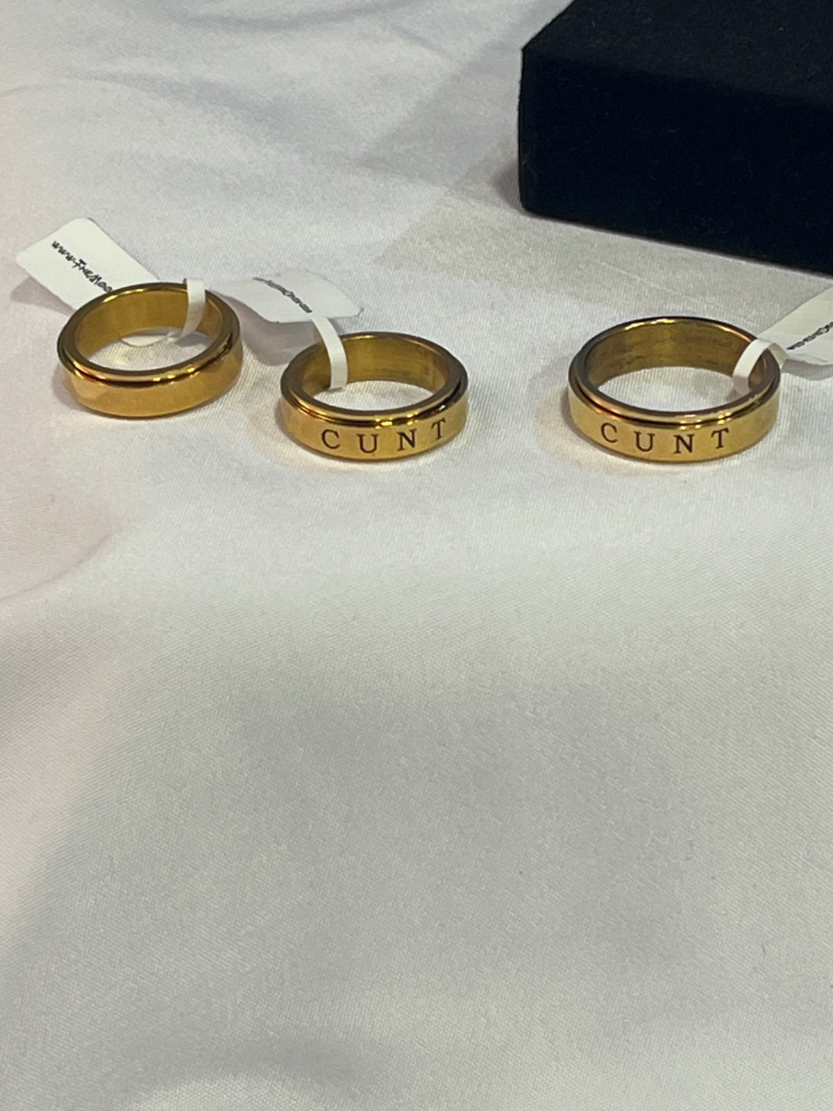 C*UNT Spinner Ring Gold– Size 8 Stainless Steel