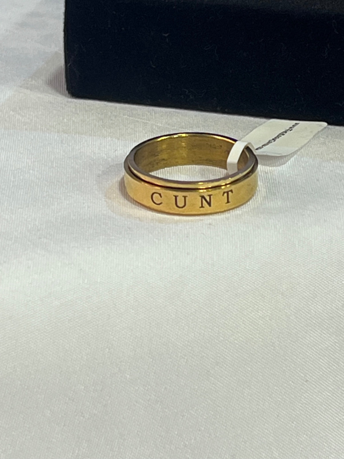 C*UNT Spinner Ring Gold– Size 8 Stainless Steel