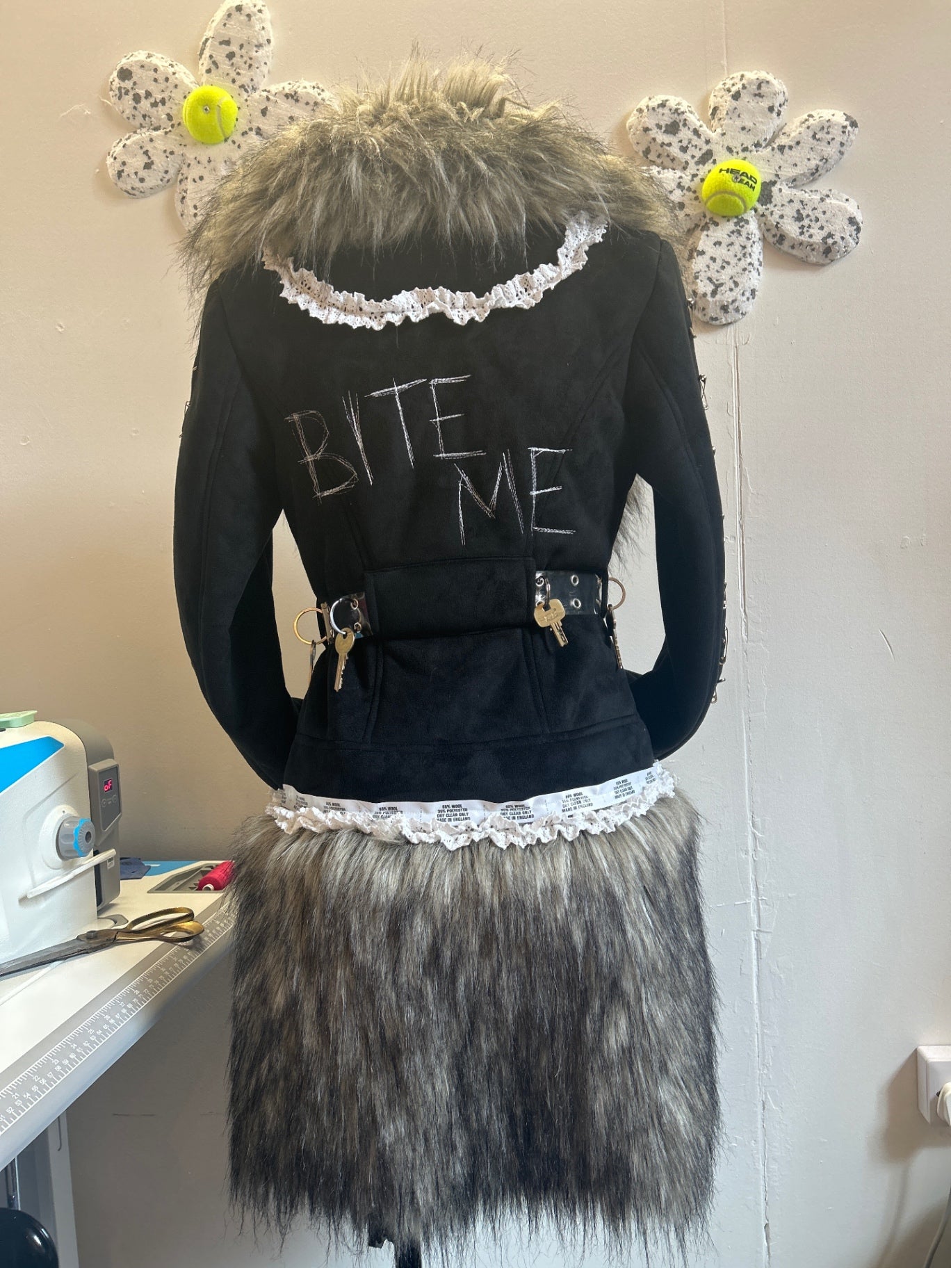 Upcycled jacket Y2K grunge vibes