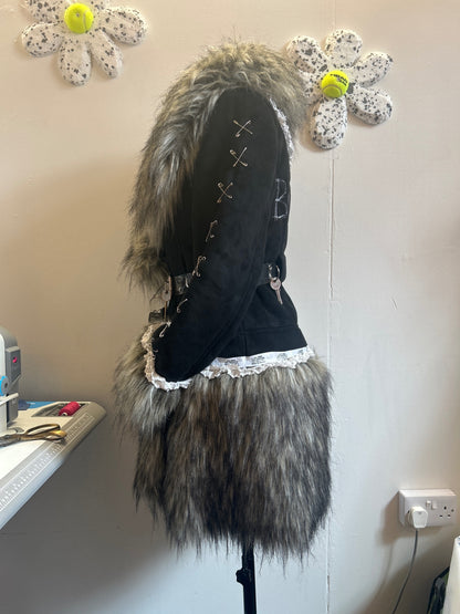 Upcycled jacket Y2K grunge vibes
