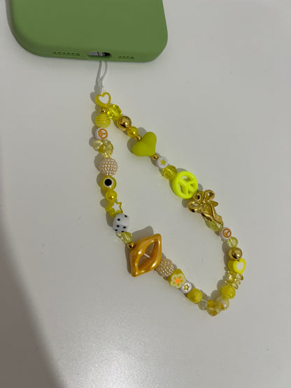Brave phone charm - yellow