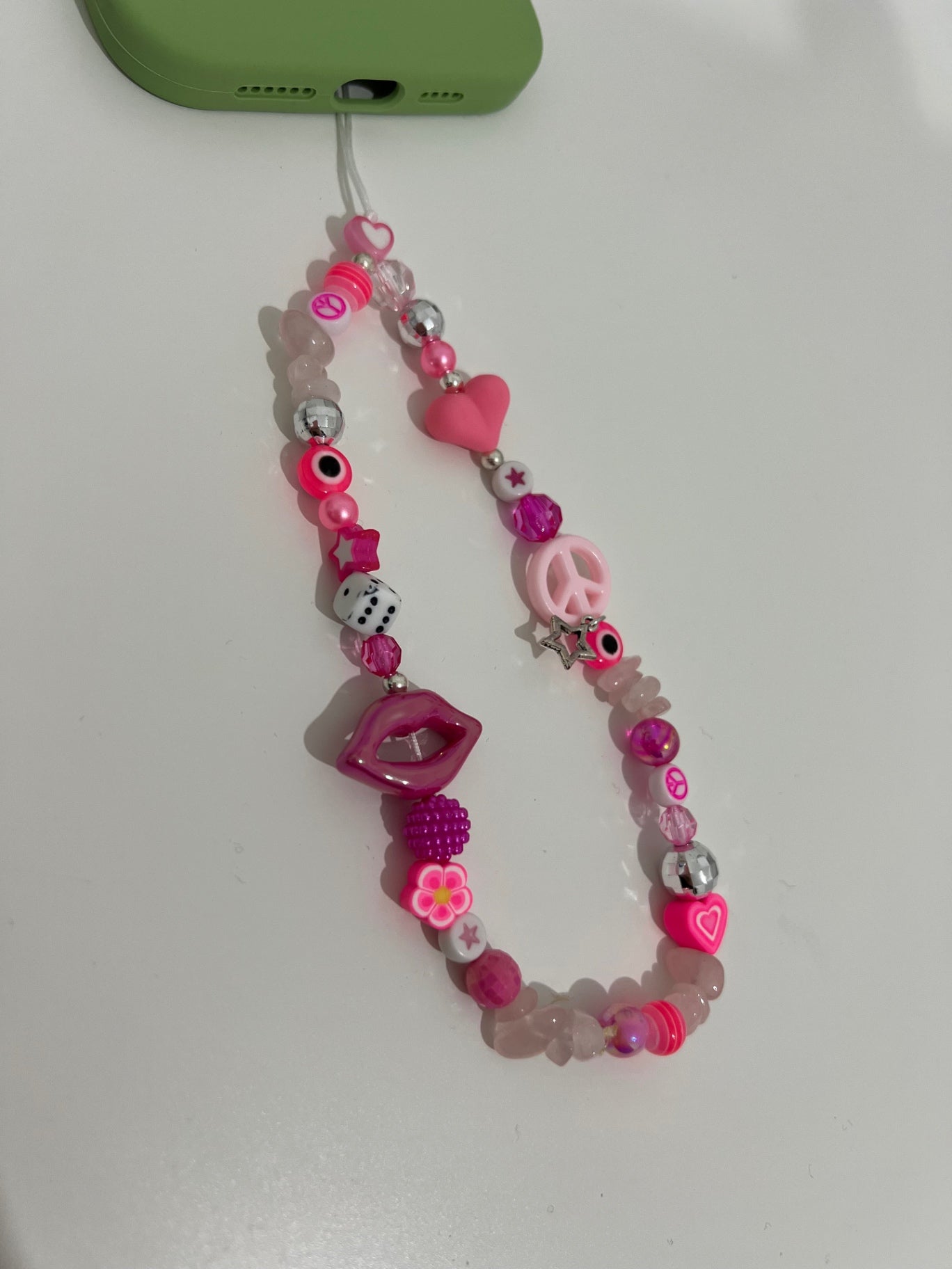 Brave phone charm - pink
