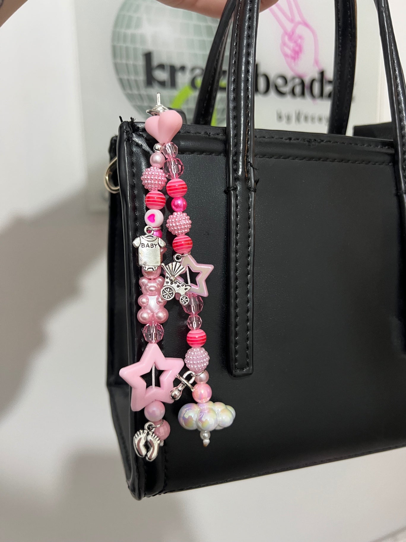 Baby girl bag charm