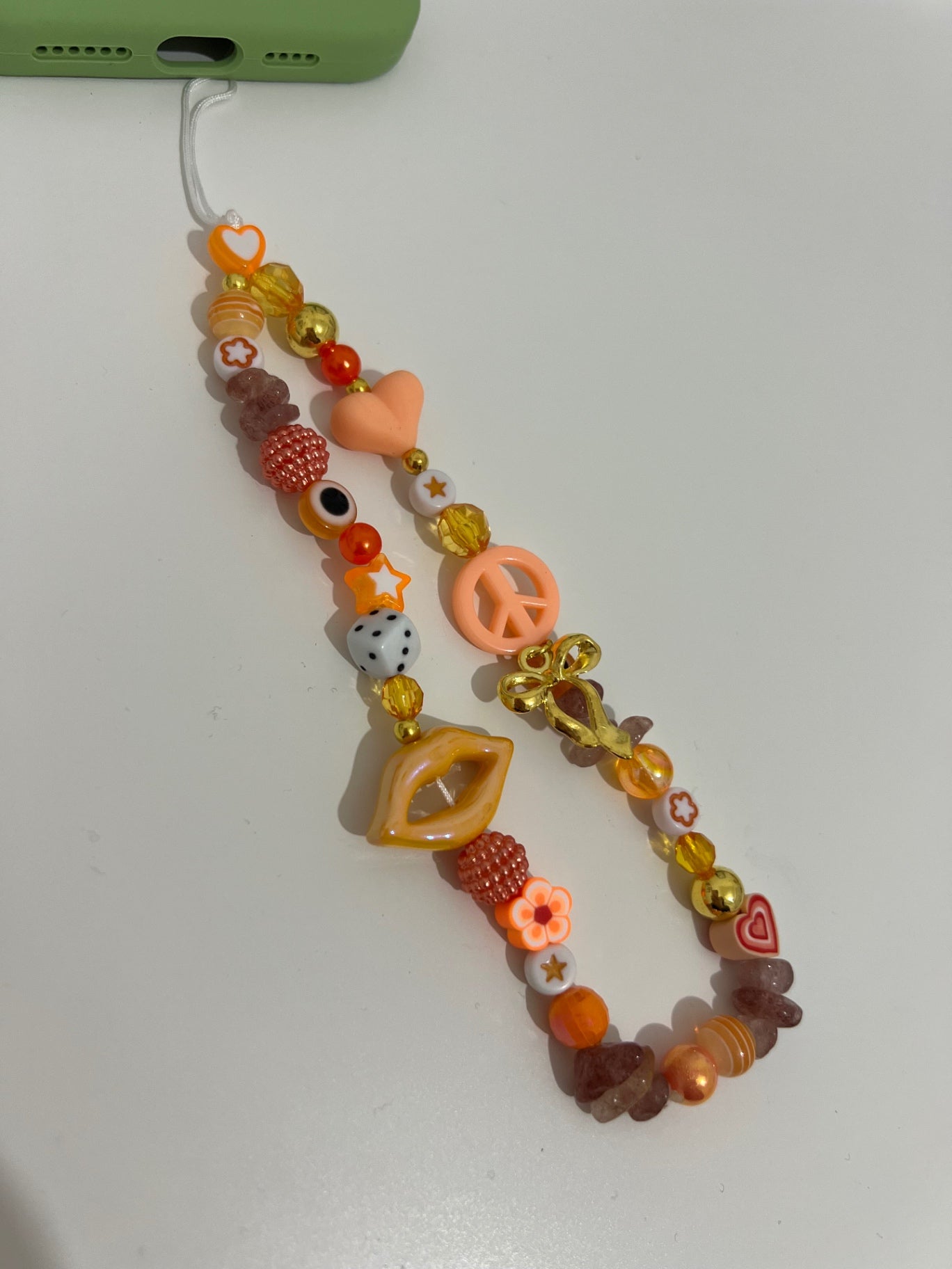 Brave phone charm - orange