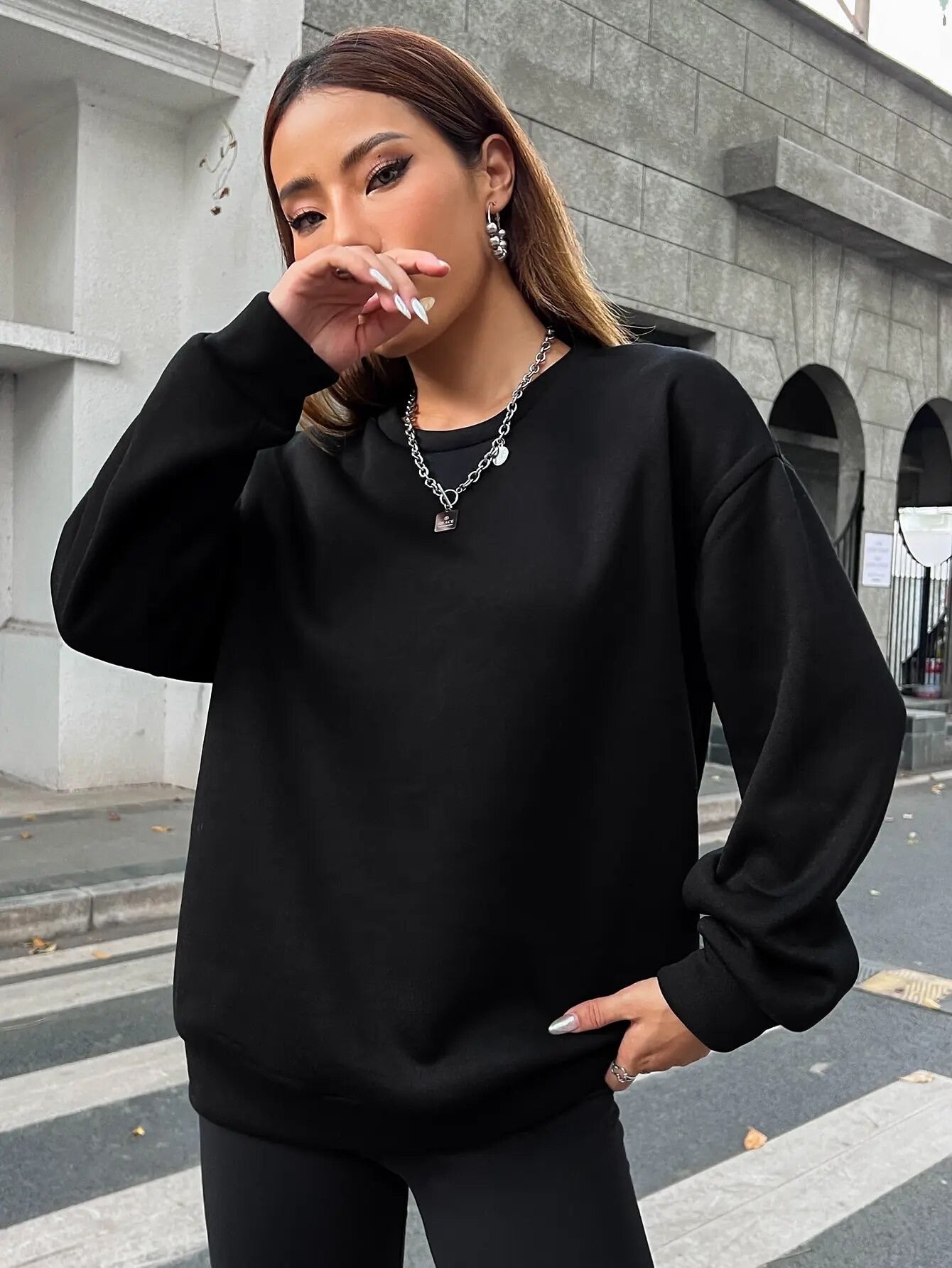 Everything Will Be Okay Oversized Sweatshirt
