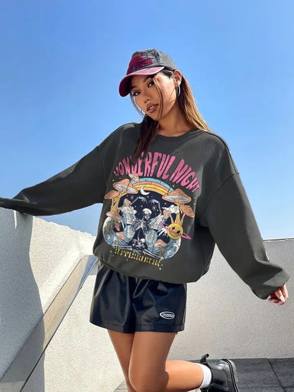 Wonderful Night Vintage Graphic Sweatshirt