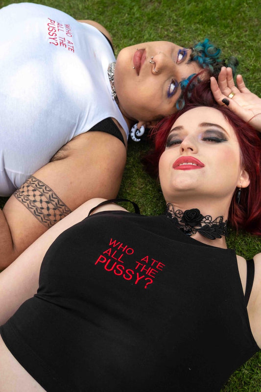 Who Ate All The Pussy? - Crop Black