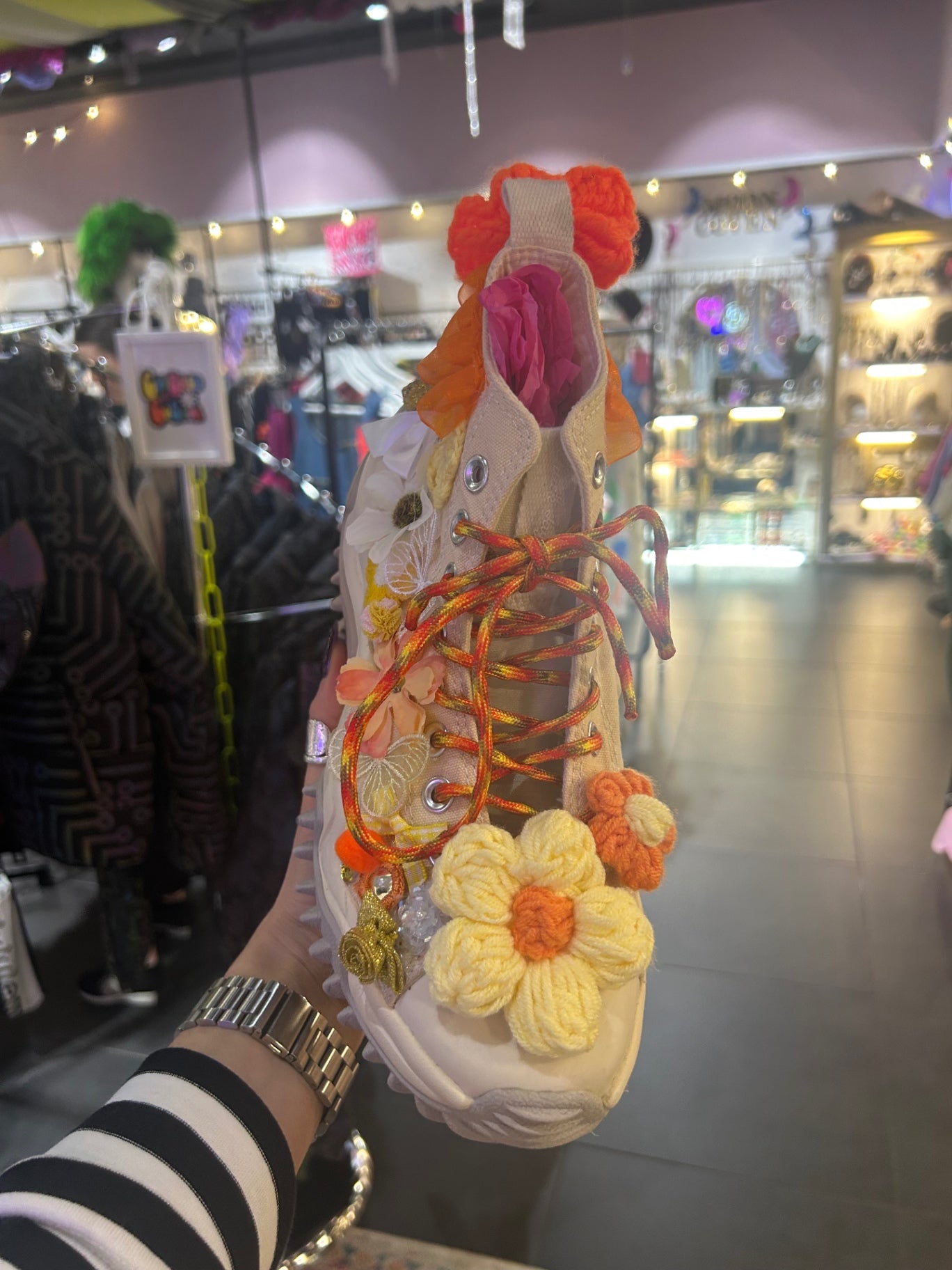 Reworked Orange Converse
