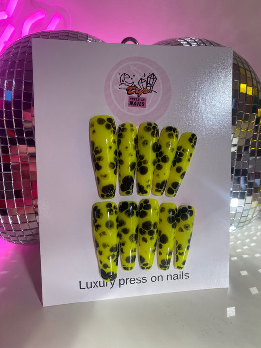 Long Neon Yellow Black  Design