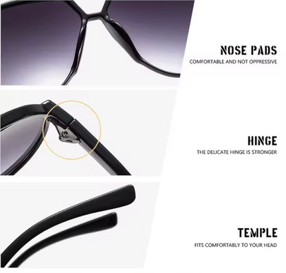 The Rae – Black & Gold Aviator Sunglasses