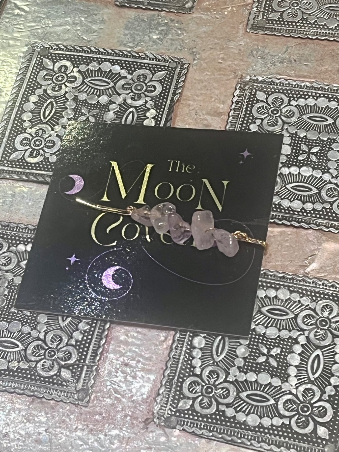 Amethyst Crystal Chip Hair Grip 