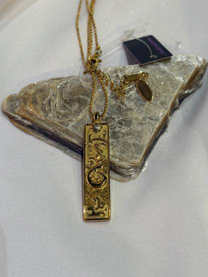 Capricorn Zodiac Amulet Necklace Gold Waterproof Stainless Steel