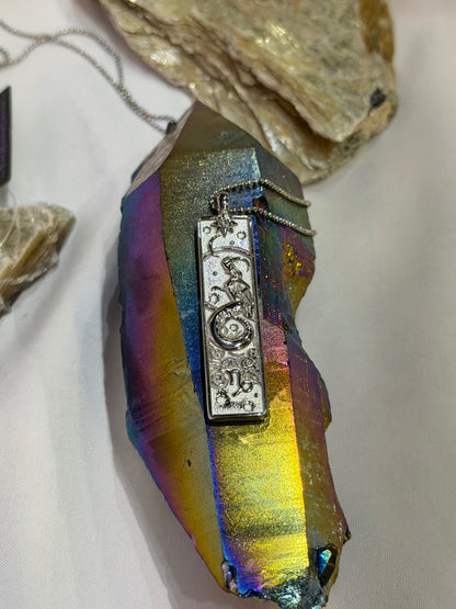 Capricorn Zodiac Amulet Necklace Silver Waterproof Stainless Steel