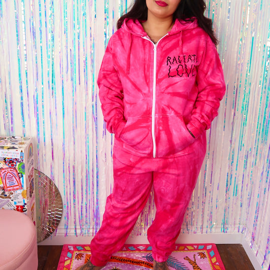 Radiate Love tie dye onesie - pink