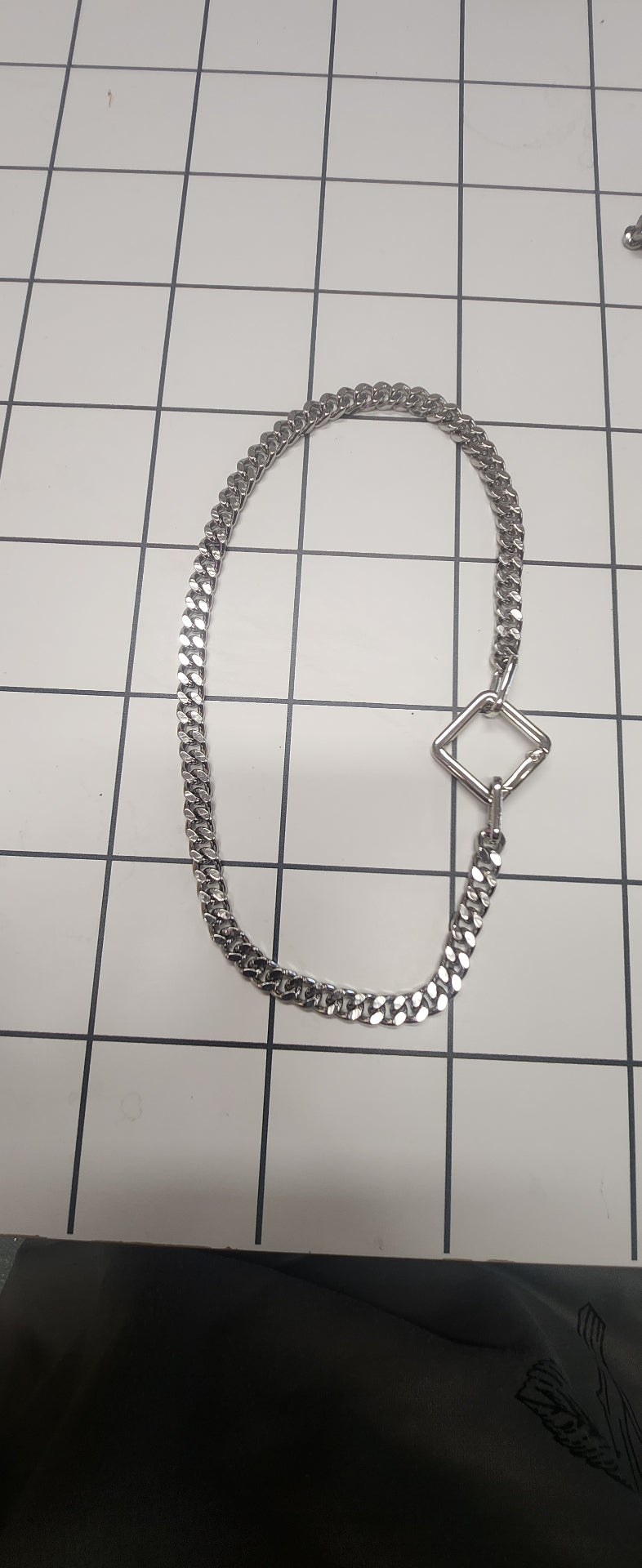 Chunky stainless Steel statement necklace