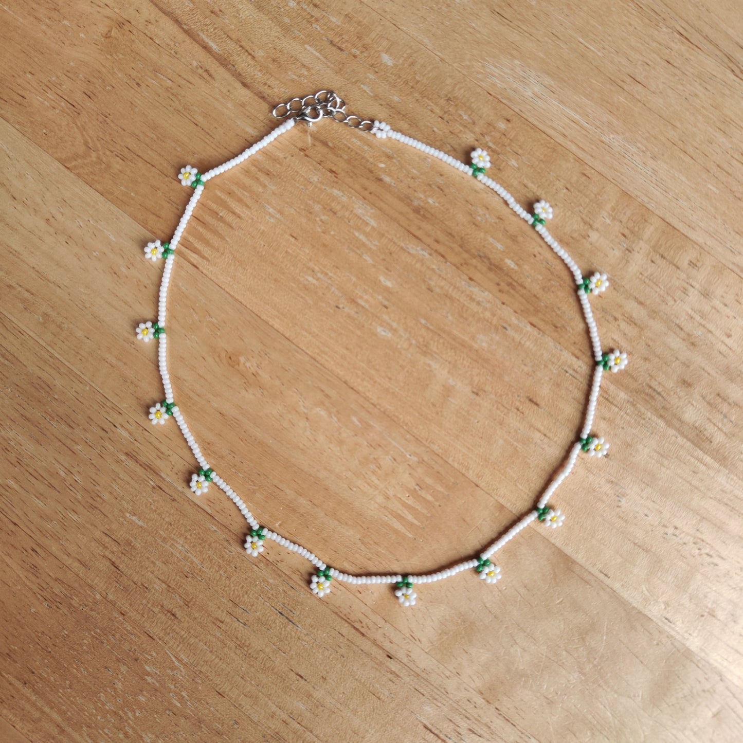 Beaded Dangly Flower Necklaces