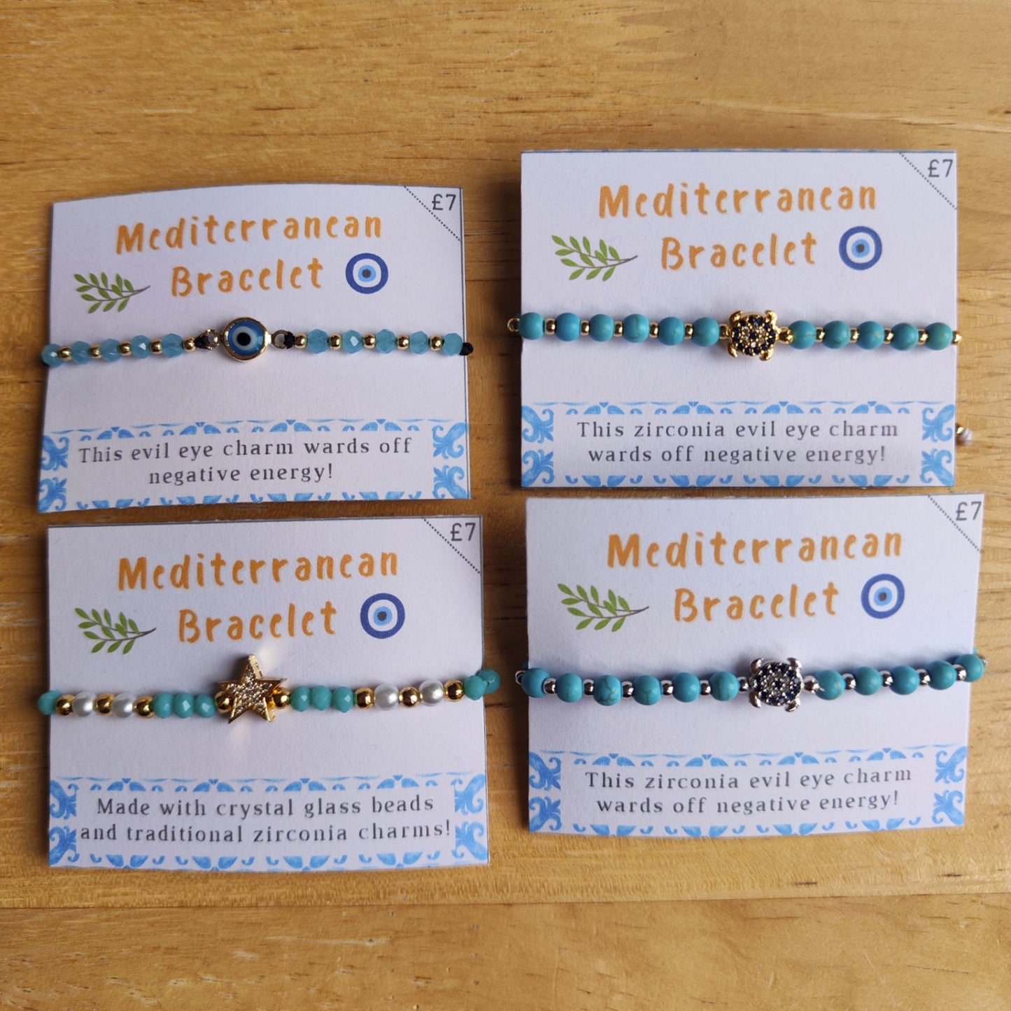 Adjustable Bracelets with Charms