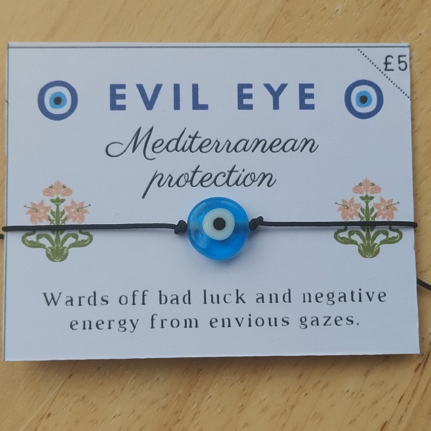 Adjustable Evil Eye Bracelet