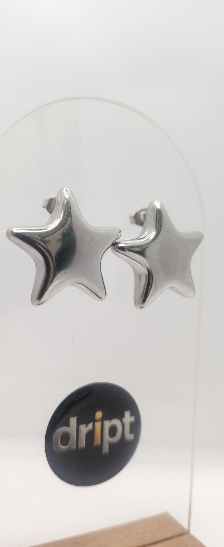 Star stud balloon earrings