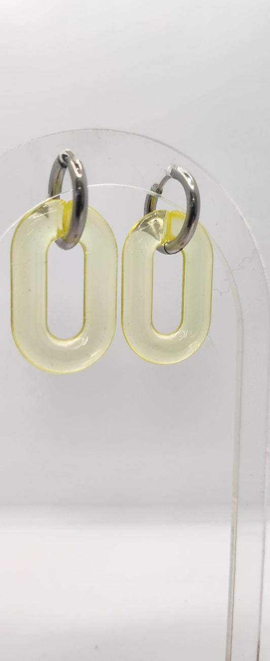 Jelly link earrings