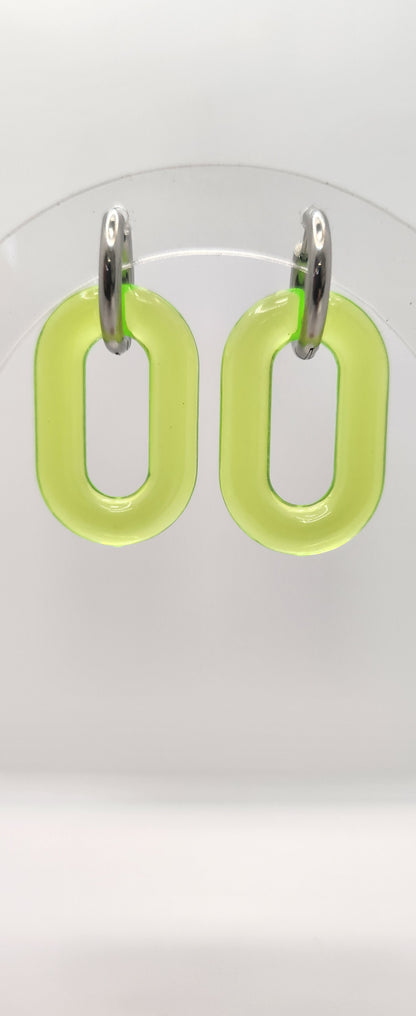 Jelly link earrings