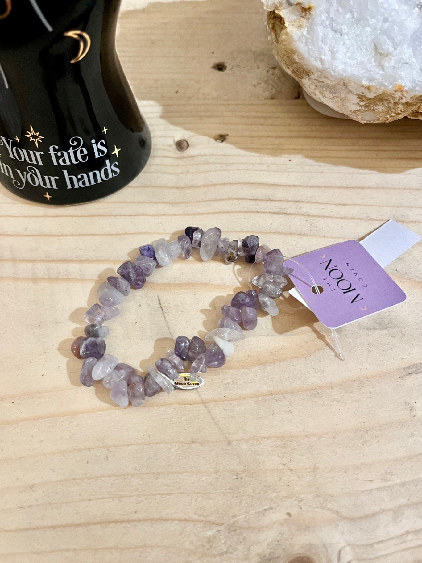 💜 Fluorite Crystal Chip Bracelet