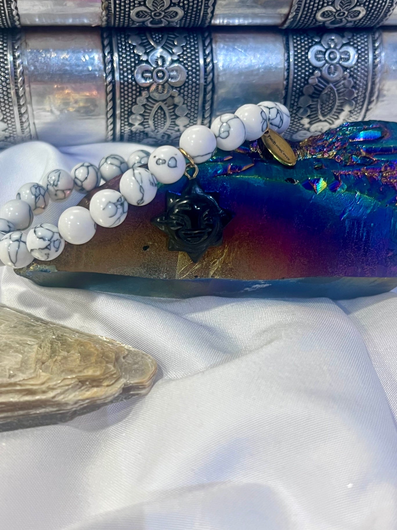 Howlite Sun Bracelet – Calm Mind, Inner Strength & Balance