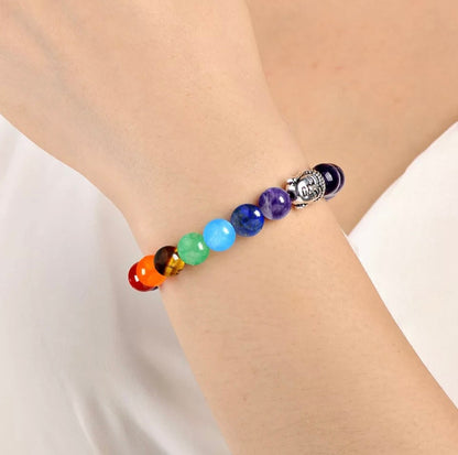 Black Obsidian Chakra Bracelet