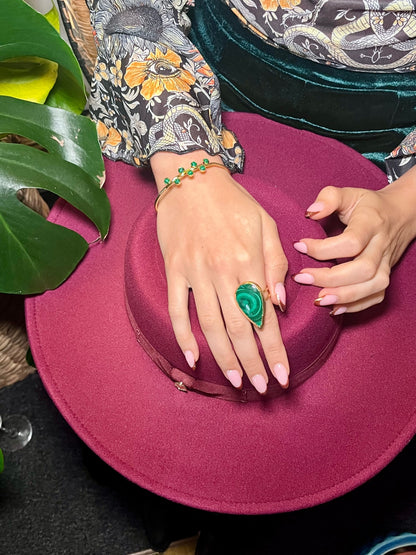 Malachite Goddess Bangle – Protection, Transformation & Heart Healing
