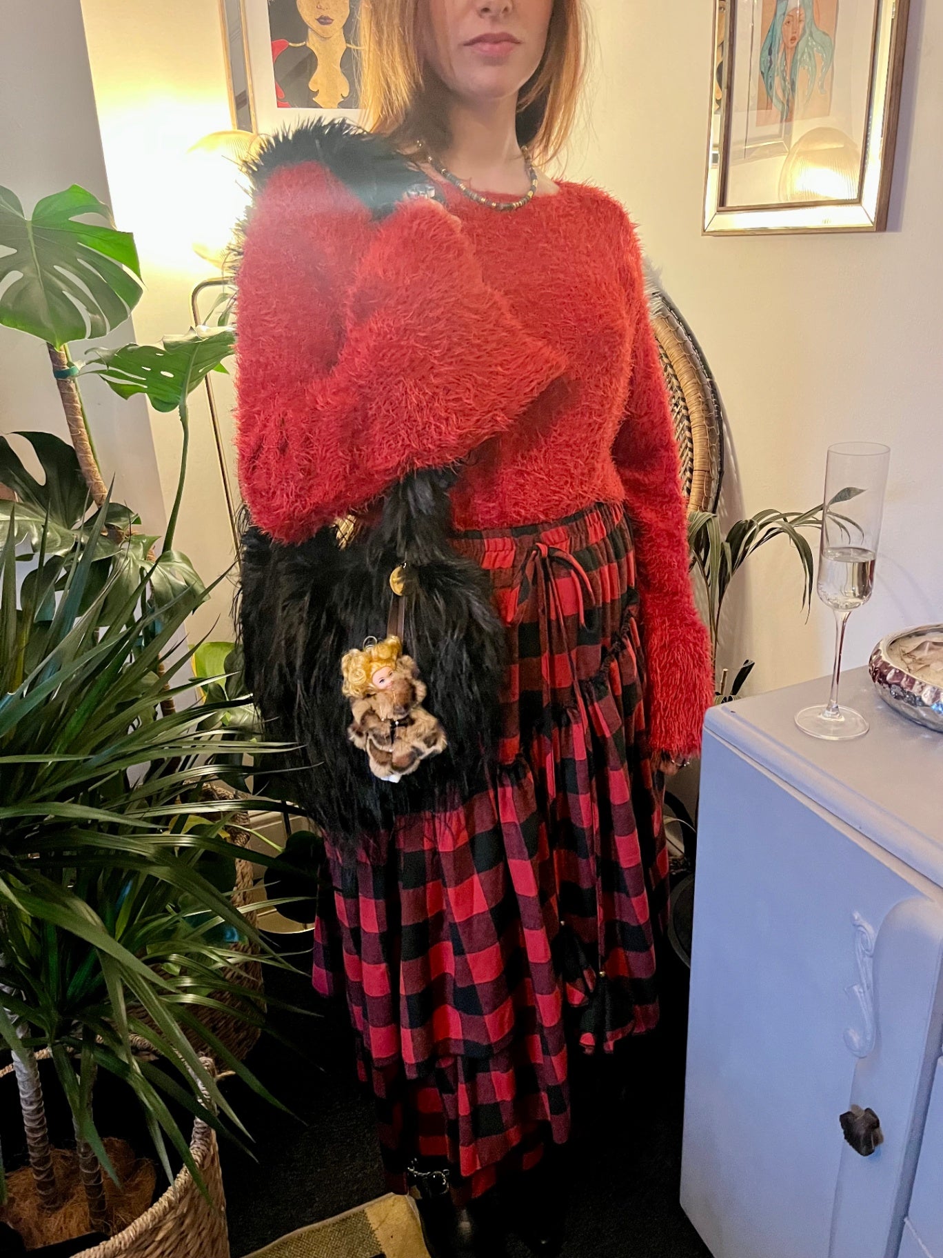 “Goldie” Doll Bag Charm Moon Coven Mini Muses