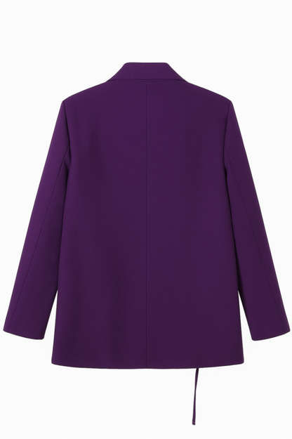 The Amara Rose Blazer – Midnight Purple Bloom Edition 🌙”